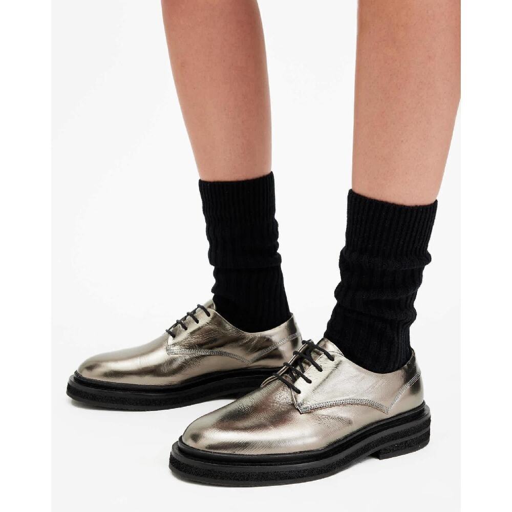 AllSaints ESCHER DERBY LOAFER - Lace-ups - gunmetal grey US 7/ EU 37